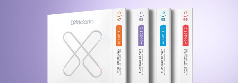 New D'Addario XS Acoustic Strings. Long life and lasting tone with an extremely thin protective coating. Shop now