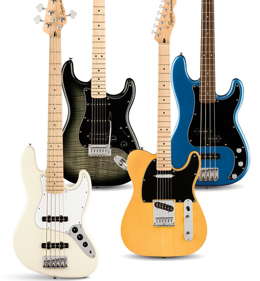 New Squier Affinity Series. Top-to-bottom upgrades for under three bills. Shop now