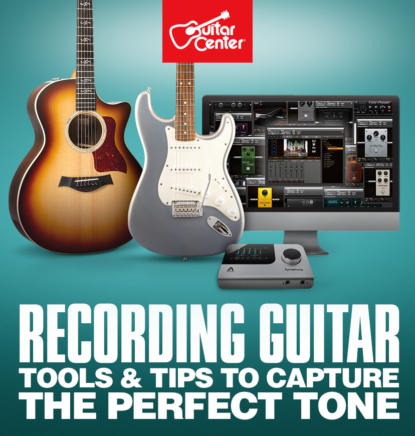 Recording Guitar. Tools and tips to capture the perfect tone. Shop Now