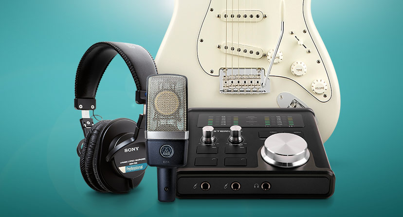 Recording guitar. Everything you need to lay down tracks, step by step. Shop now