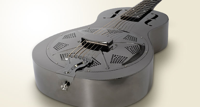 New Recording King RM-993 Resonator. Gutbucket blues burner with a black nickel-plated brass body. Shop now