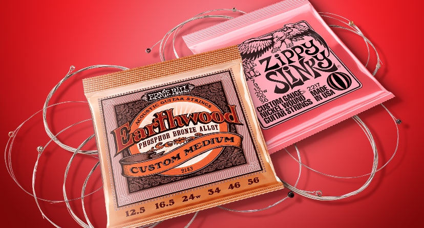 Free Ernie Ball Slinky or Earthwood Strings with purchase of any platinum setup. Now thru July 6