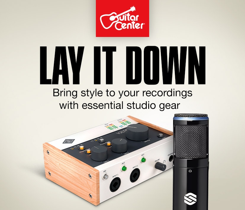 Lay it down. Bring style to your recordings with essential studio gear. Shop now
