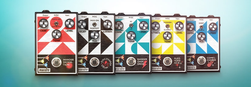 New Maestro effects pedals. Classic looks with vintage and versatile sounds. Shop now