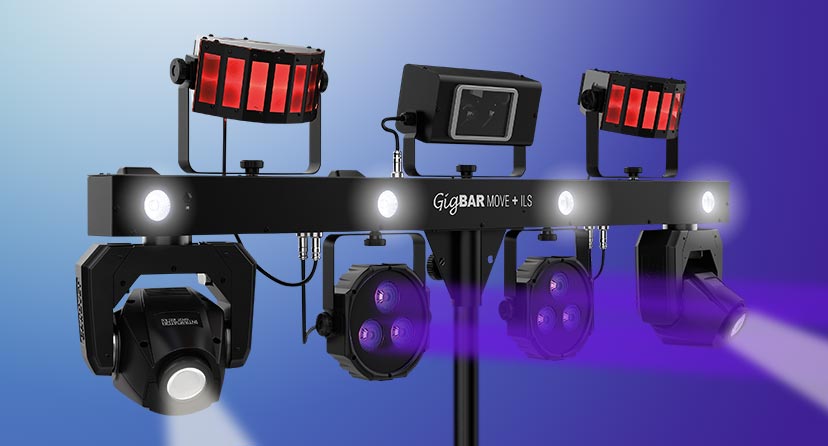 New Chauvet DJ GigBar Move + ILS. Advanced lighting system delivers unlimited wireless control over compatible fixtures. Shop now