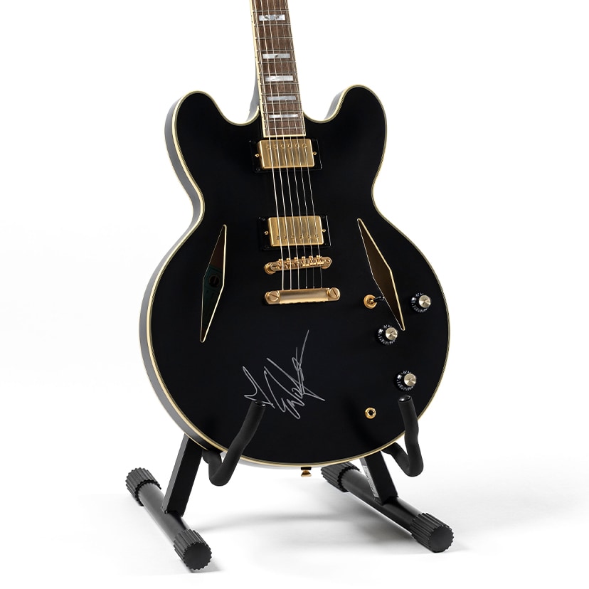 Epiphone Emily Wolfe Sheraton Stealth Semi-Hollow, signed by Emily Wolfe