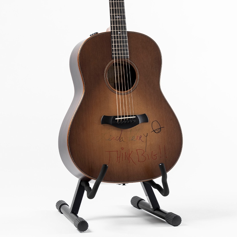 Taylor Builder's Edition 717 Grand Pacific Dreadnought, signed by Linda Perry