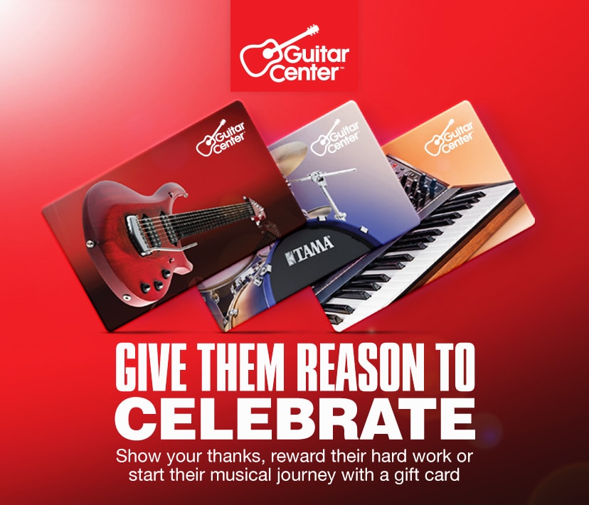 Give them reason to celebrate. Show your thanks, reward their hard work or start their musical journey with a gift card. Shop now
