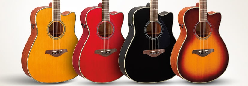 New Yamaha TransAcoustic cutaways. Built-in reverb and chorus, no amplification required. Shop now
