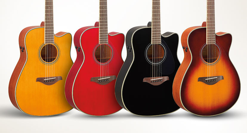 New Yamaha TransAcoustic cutaways. Built-in reverb and chorus, no amplification required. Shop now