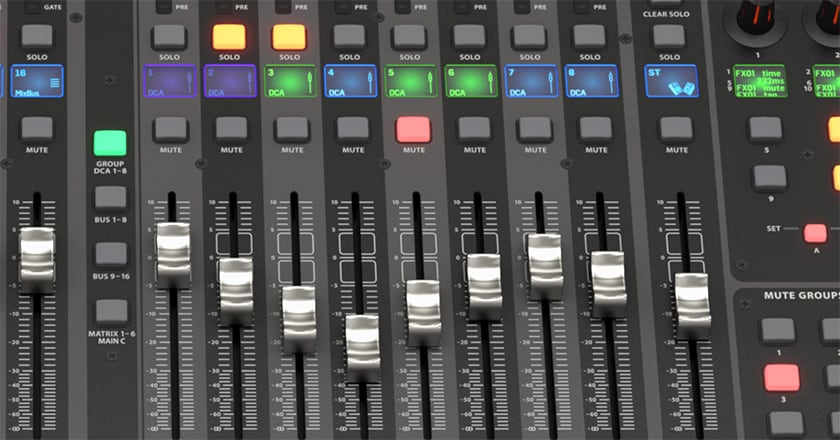 Behringer X32 Digital Mixer Controls Detail