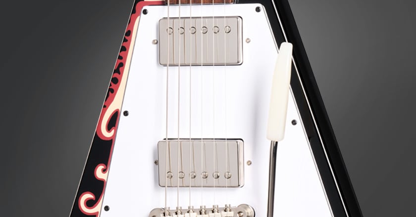 Epiphone Jimi Hendrix Love Drop Flying V  Pickup Detail