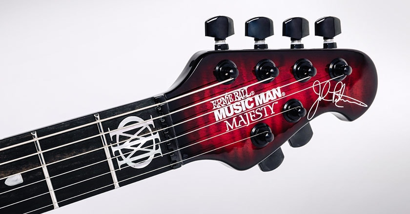 Ernie Ball Music Man Majesty BFR 6-String Headstock