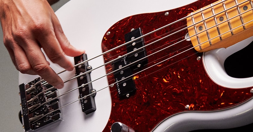 Noiseless bass pickups on Fender’s American Ultra P Bass