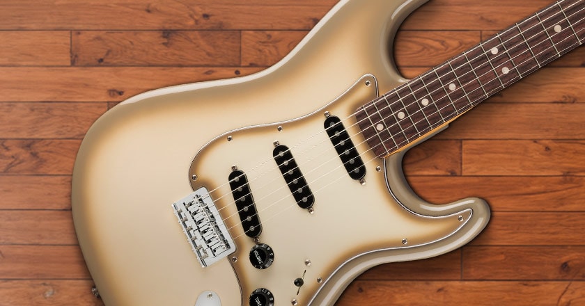 Fender 70th Anniversary Stratocaster Vintera II Guitar Antigua Pickups