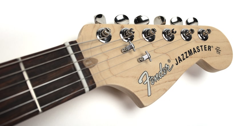 Fender American Performer Jazzmaster headstock and tuners