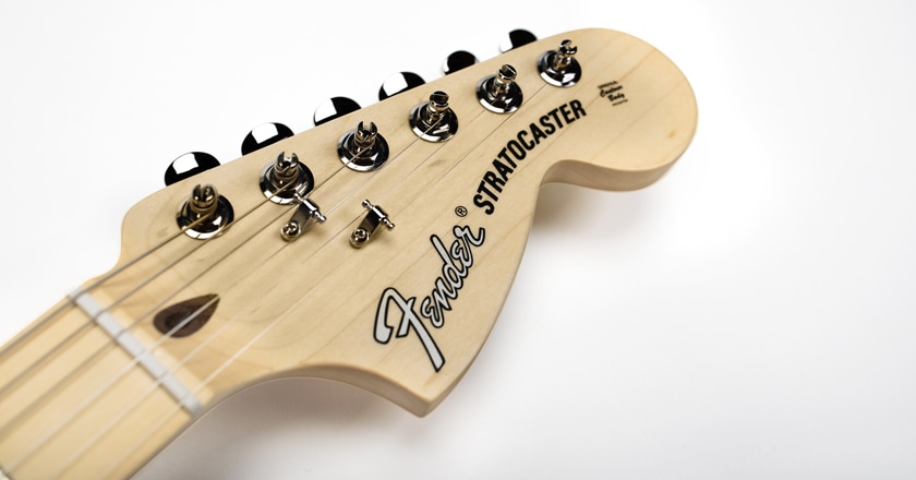 Fender American Performer Stratocaster headstock and tuners