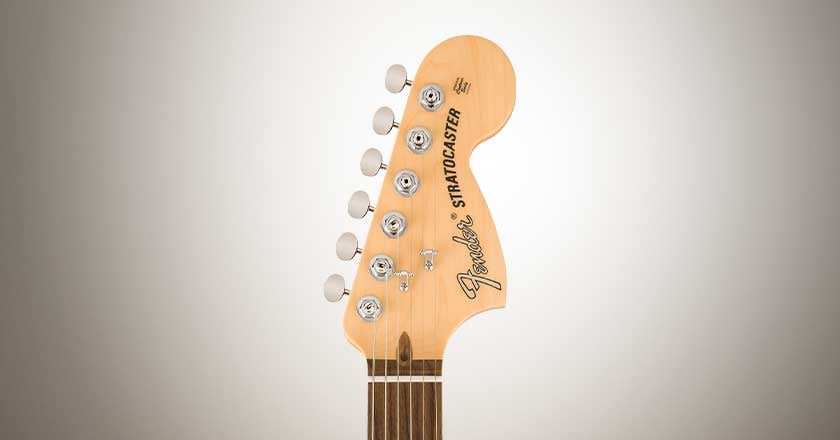 Fender Sassafras American Performer Timber Series Stratocaster Headstock Detail