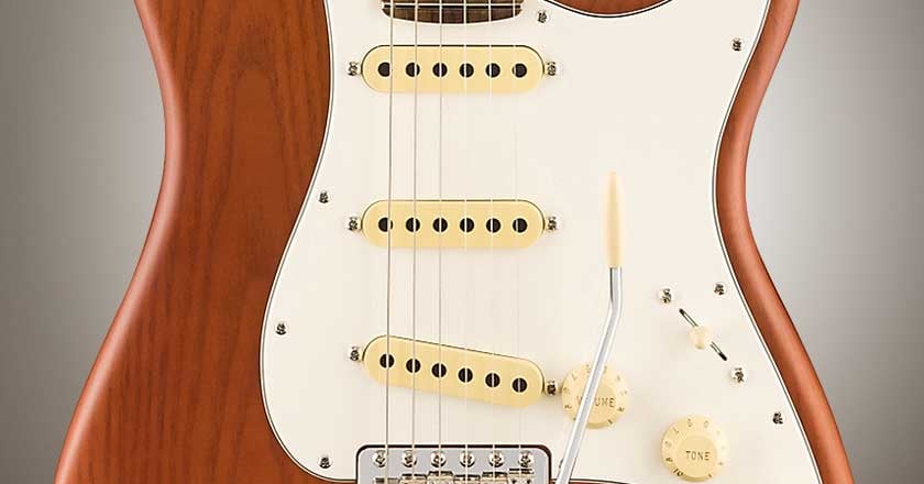 Fender Sassafras American Performer Timber Series Stratocaster Pickup Detail