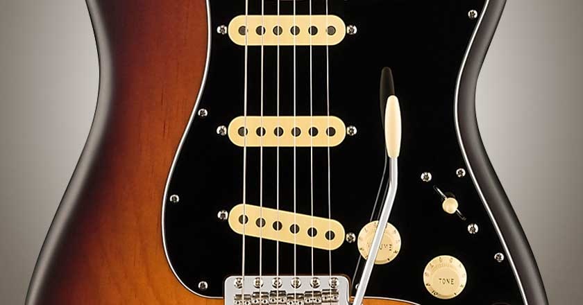 Fender Sugar Pine American Performer Timber Series Stratocaster Pickup Detail