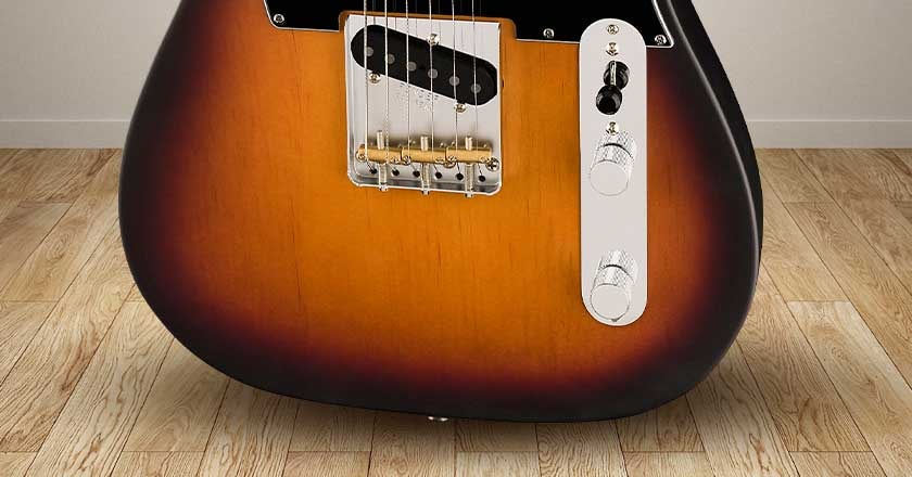Fender American Performer Sugar Pine Timber Series  Telecaster Control Plate Detail