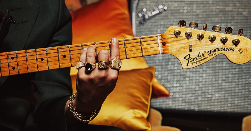 Fender Bruno Mars Stratocaster Neck and Headstock
