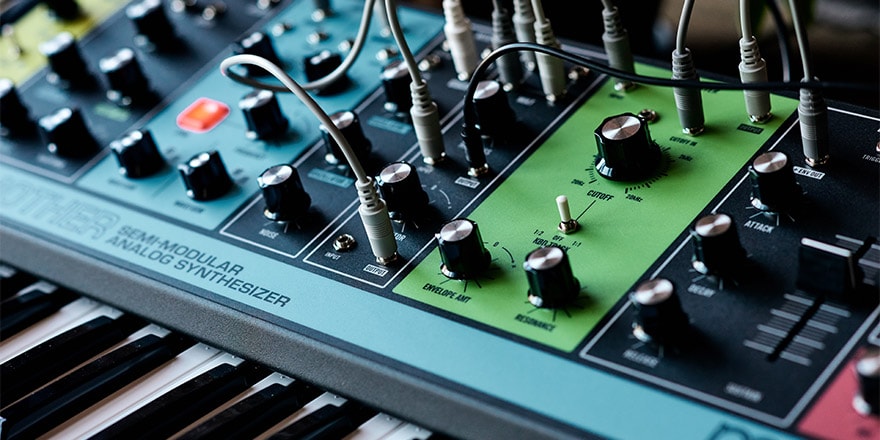 Moog Grandmother Synthesizer Closeup