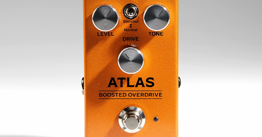 Gamma Atlas Boosted Overdrive Effects Pedal Controls