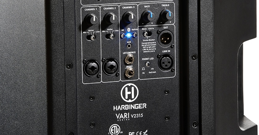 harbinger vari 2300 series powered speakers