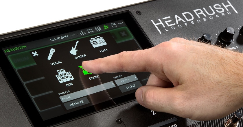 HeadRush Looperboard touchscreen