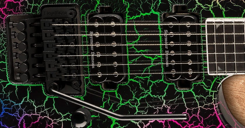 Jackson Pro Plus Soloist SL2 Bruised Crackle Bridge Detail