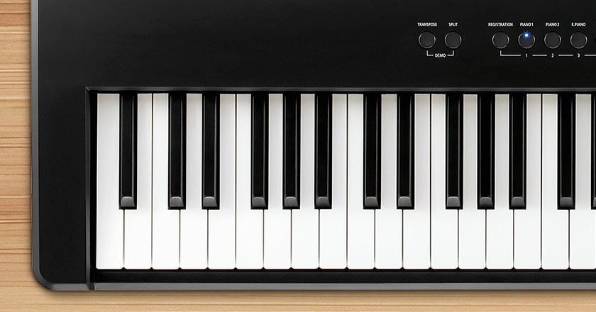 Kawai ES920 Digital Piano Keybed closeup