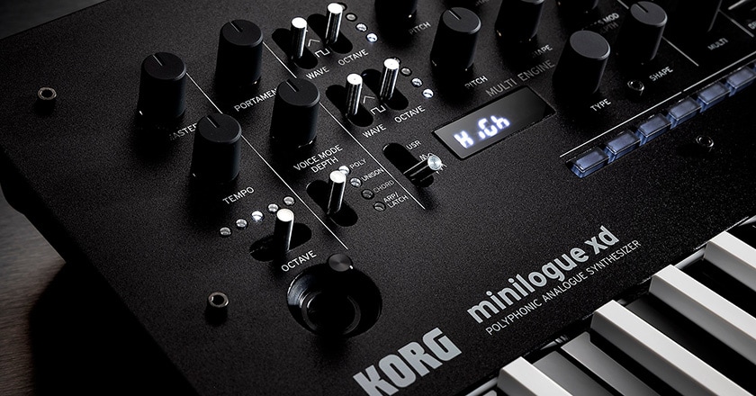 KORG minilogue xd Inverted Limited Edition Synthesizer Controls