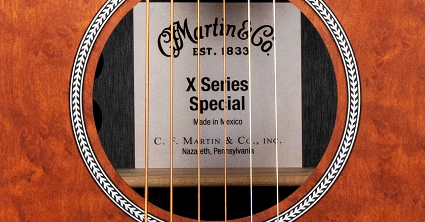 Martin HPL Cognac Birdseye X Series 000 Soundhole
