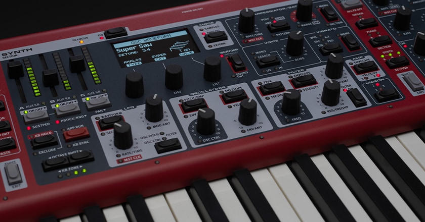Nord Stage 4 Synth Section
