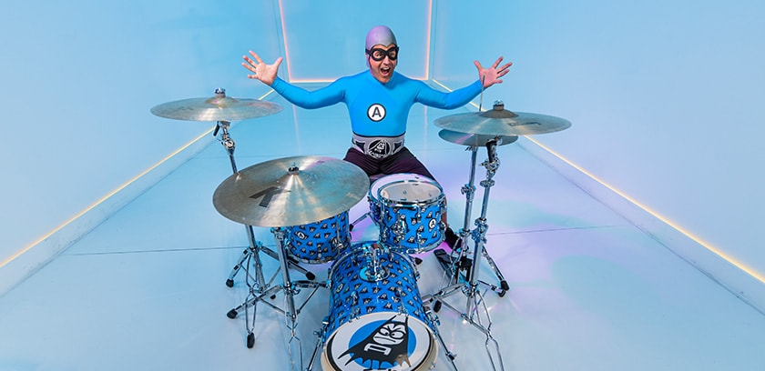 PDP The aquabats drum set 2023 - Custom aquabats wrapp