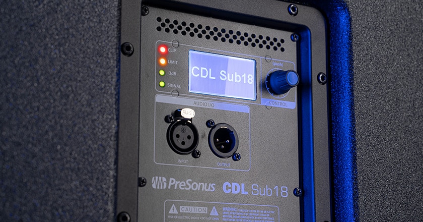 PreSonus CDL Sub18 Back Panel