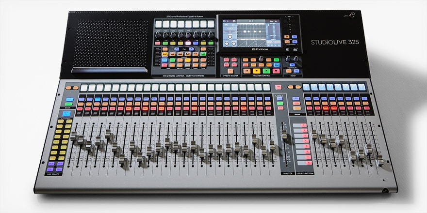 PreSonus StudioLive 32S Digital Mixer Top Down View