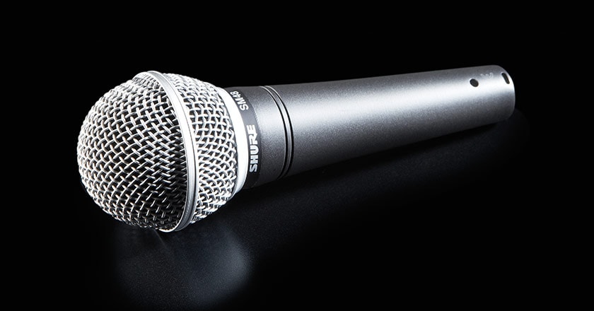 Shure SM48 LC Vocal Microphone Lifestyle image