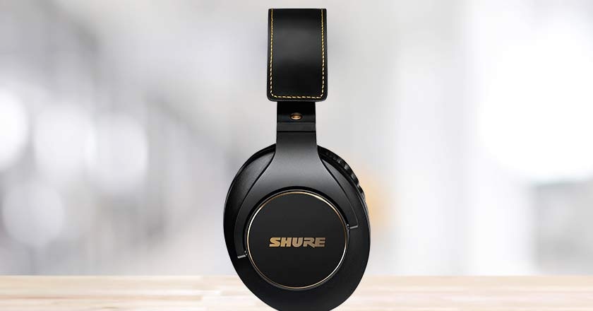 Shure SRH840A Professional Monitoring Headphones side view