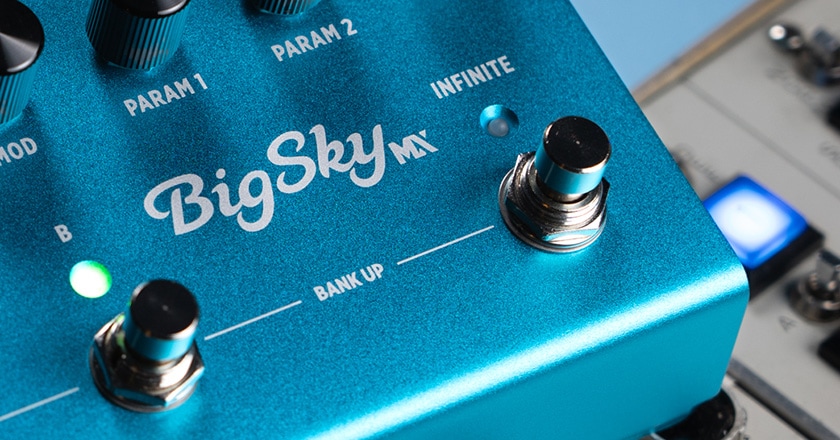 Strymon BigSky MX Reverb Workstation Effects Pedal Infinite Footswitch