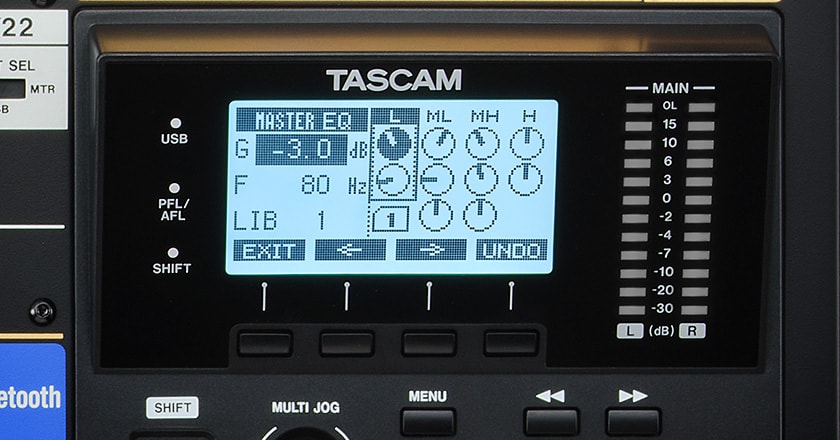 TASCAM Model 2400 Onboard Effects Processing