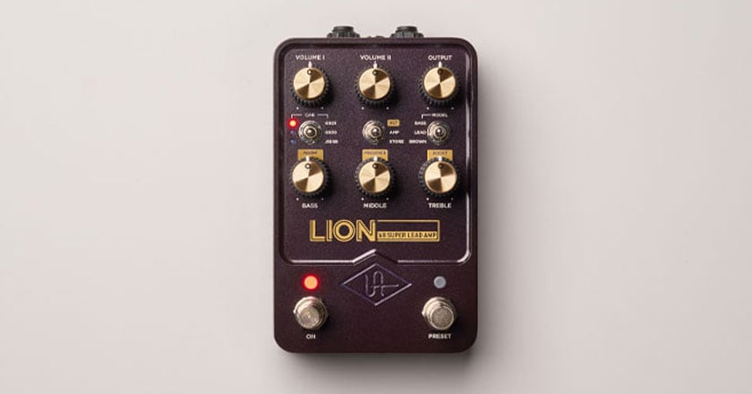 Universal Audio UAFX Lion '68 Super Lead Amp Effects Pedal Purple