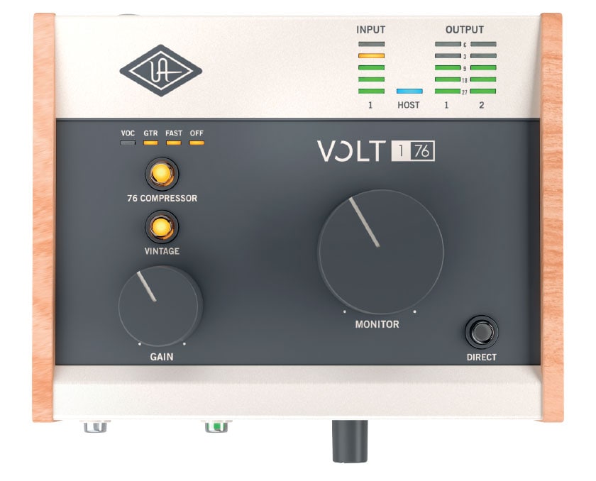 The Universal Audio Volt 176 USB interface puts classic studio sounds in reach of singers, musicians and anyone who wants to record great audio.