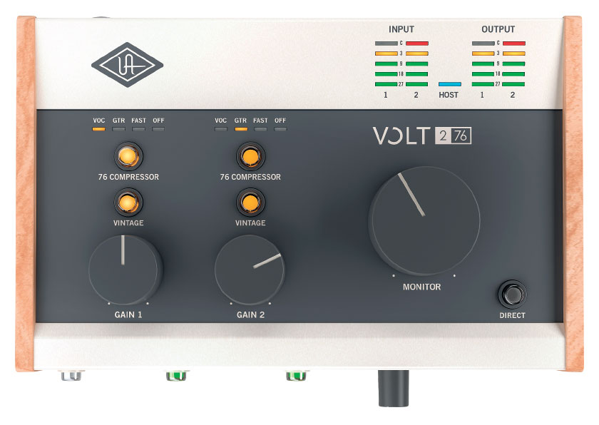 The Universal Audio 276 Studio Pack has a vintage preamp, legendary compression, two inputs, free software, headphones, condenser mic and mount.