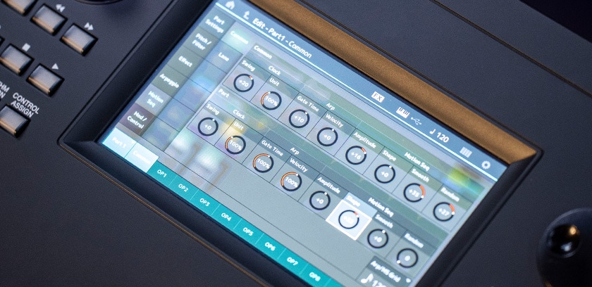 Yamaha MODX8+ Motion Control