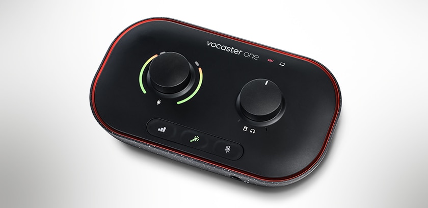 Vocaster One Studio Top Controls