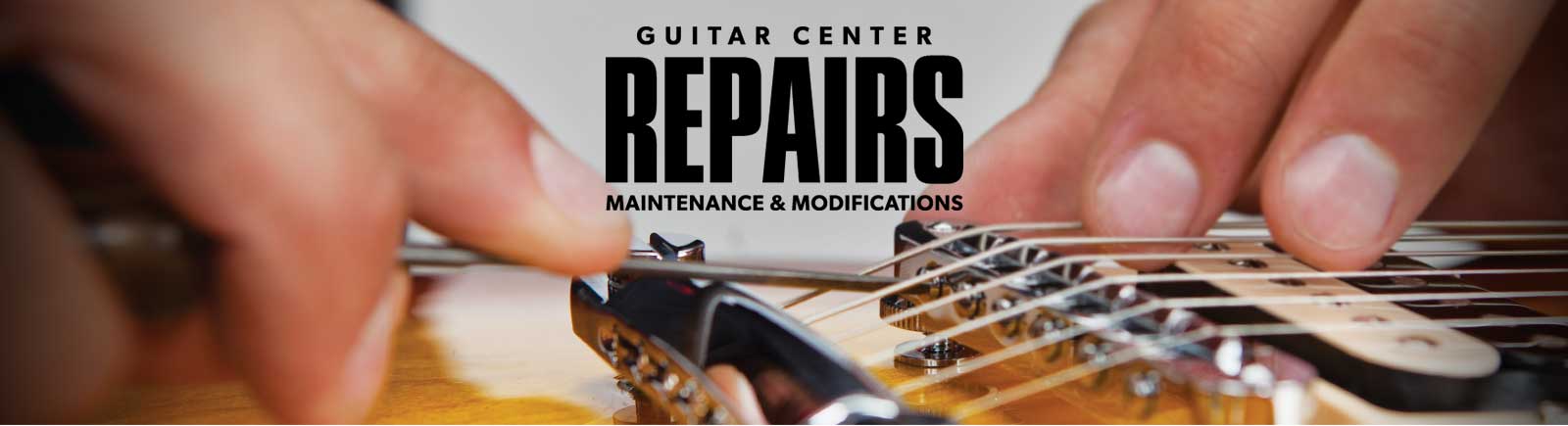 Guitar Center repairs maintenance and modification