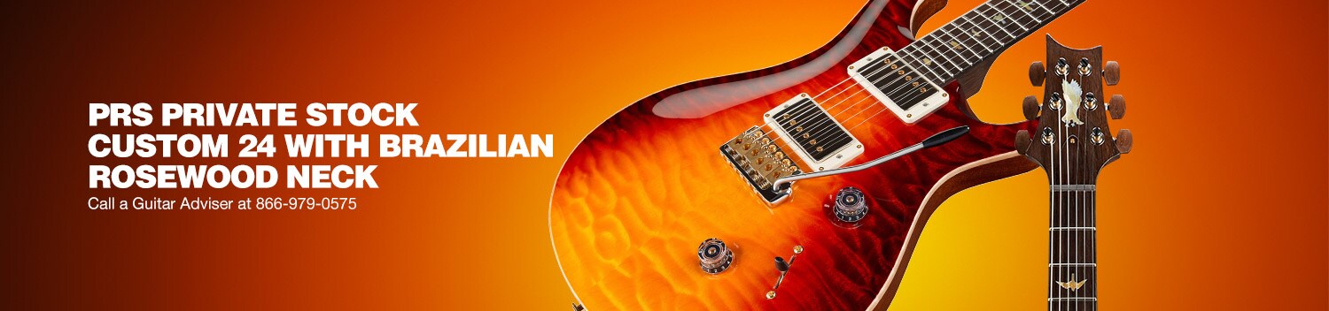 PRS Private Stock Custom 24 with Brazilian rosewood neck. Call a Guitar Adviser at 866-979-0575.